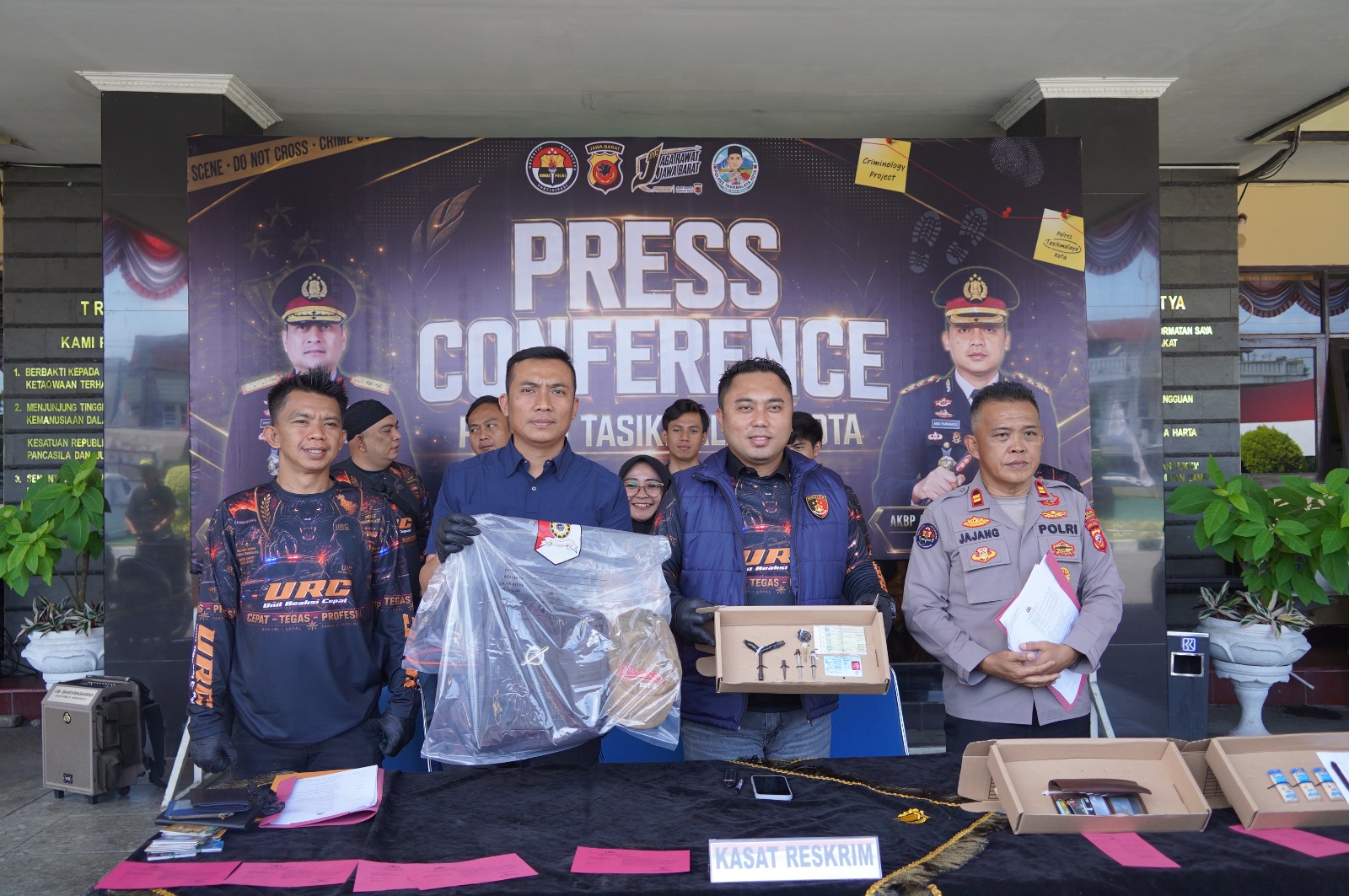 Ganjal ATM dan Curanmor Dibongkar, Satreskrim Polres Tasikmalaya Kota Amankan Empat Tersangka