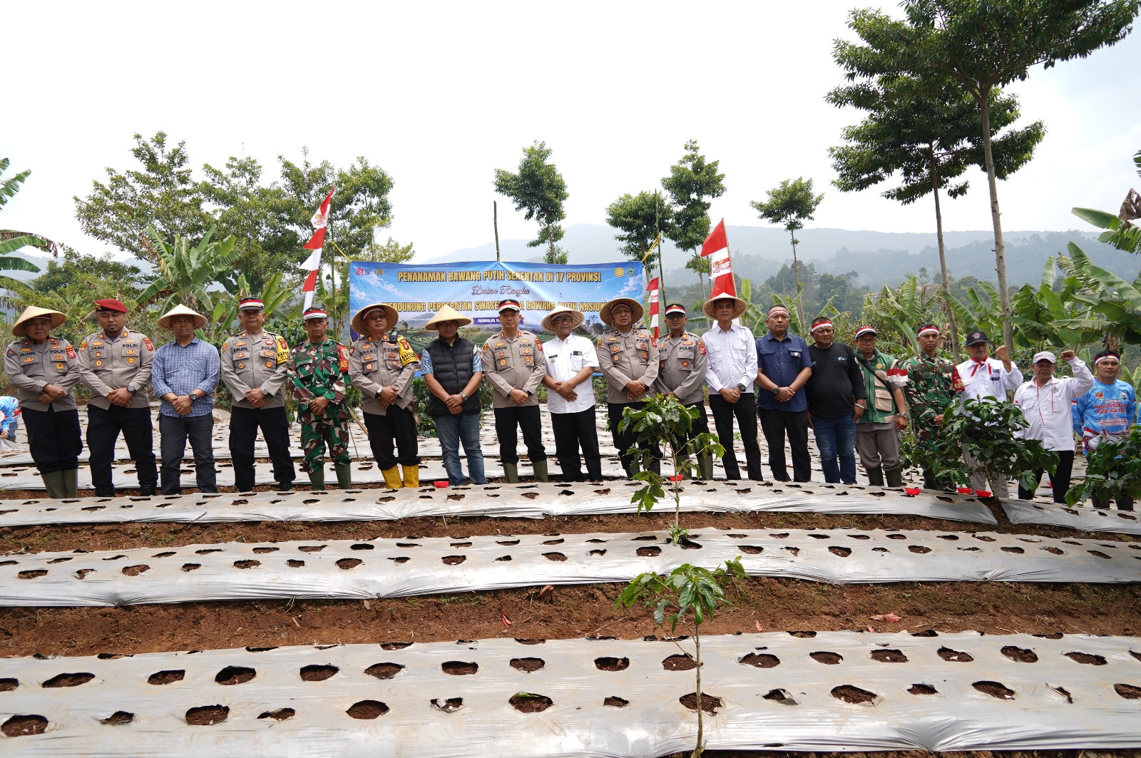 Polres Tasikmalaya Kota Dukung Percepatan Swasembada Bawang Putih Nasional